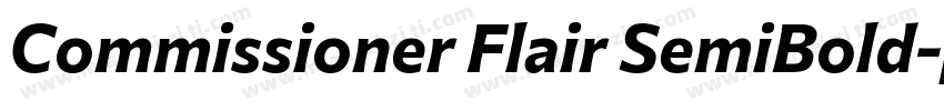 Commissioner Flair SemiBold字体转换